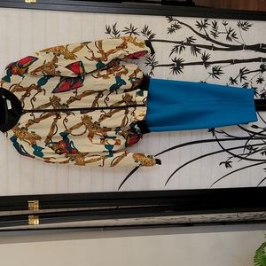 Vintage Robert Stock Limited Silk Bomber Jacket and Pants